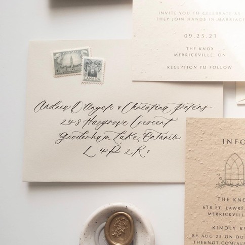 Cody Calligraphy | Kingston, Ontario Wedding Invitations | Toronto ...